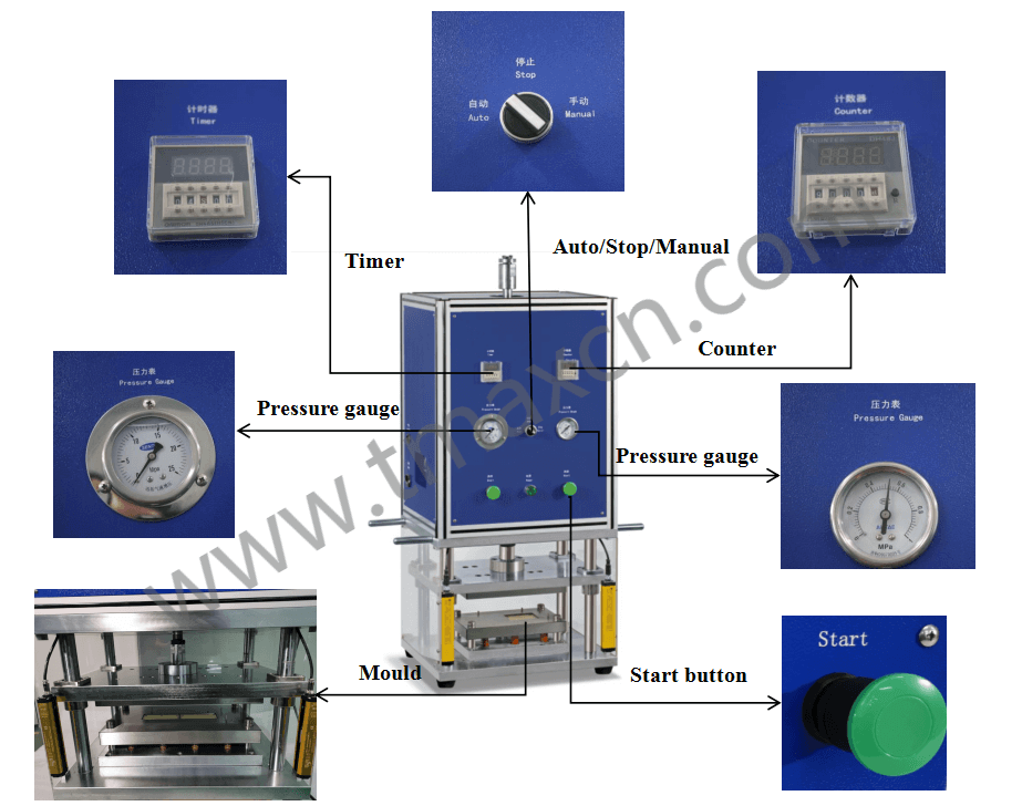 pouch cell case forming machine