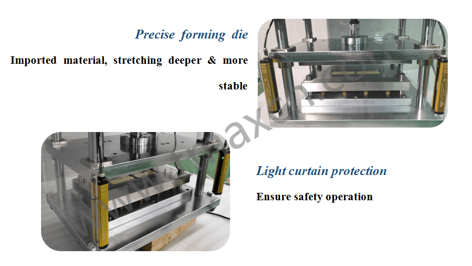 pouch cell case forming machine