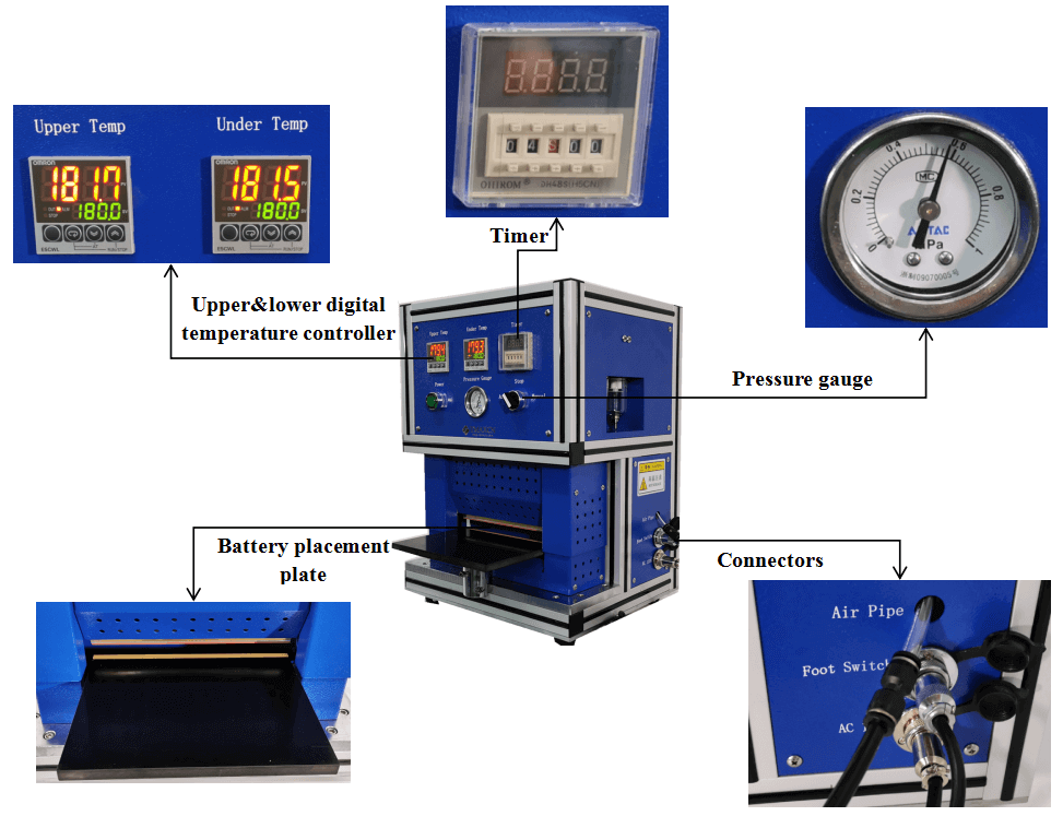 pouch cell heat sealer