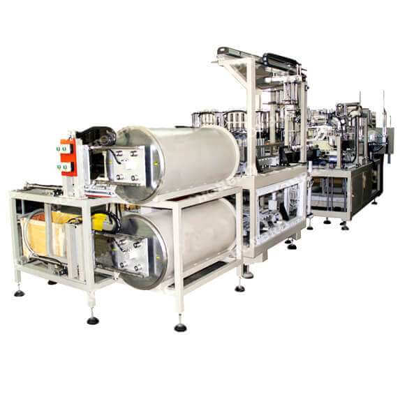 Fully-auto prismatic EV-battery filling machine