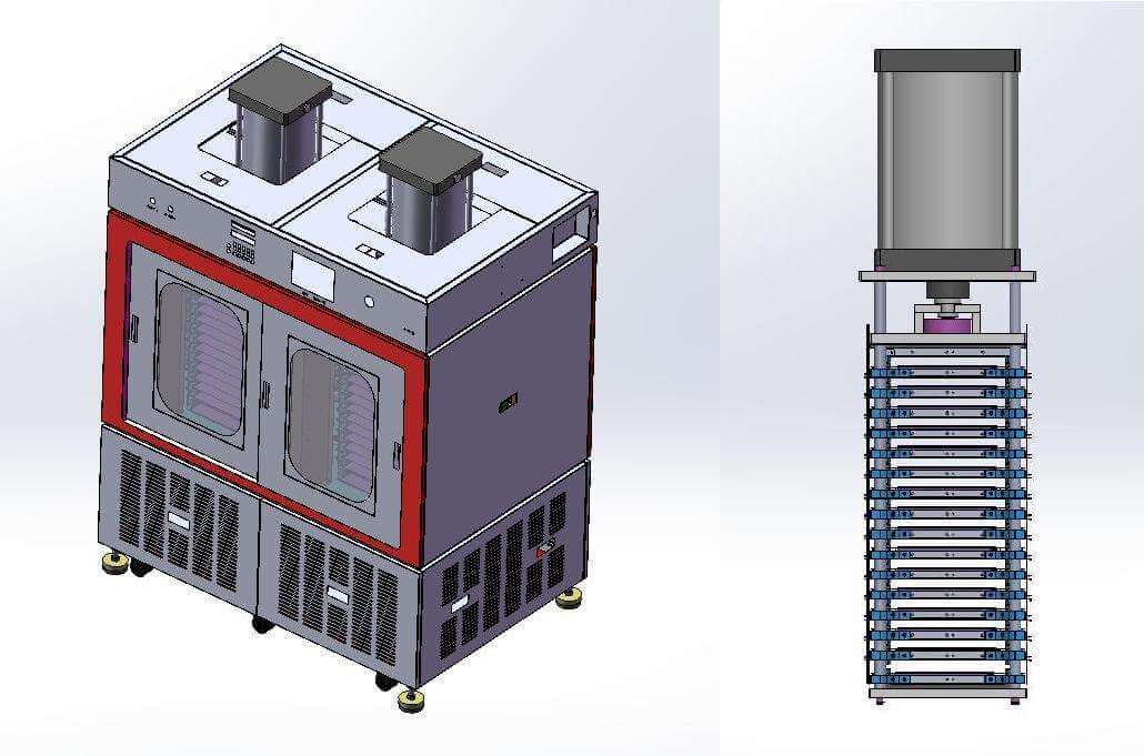 pouch cell formation machine