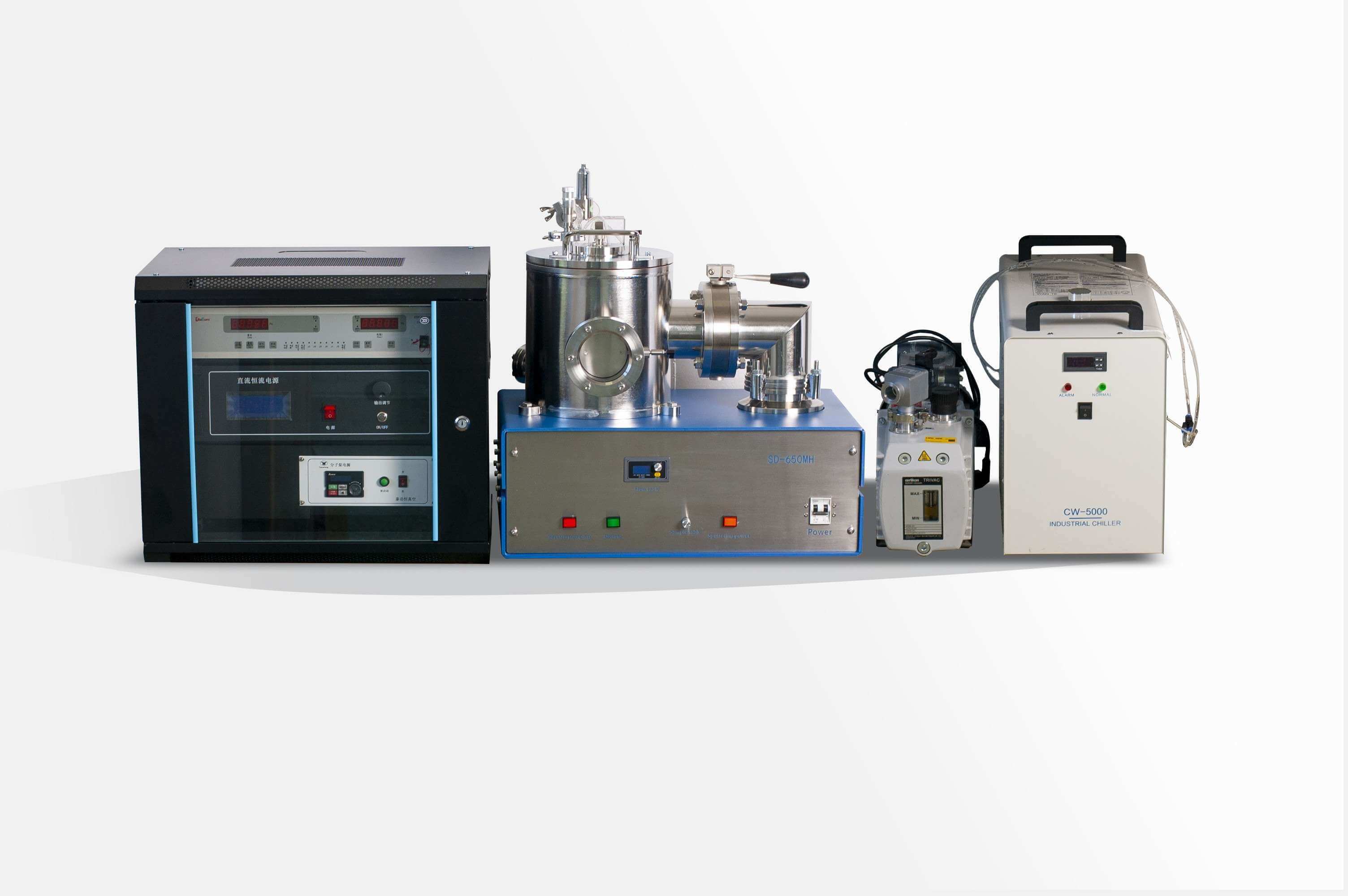 DC or RF Magnetron Sputter Coater