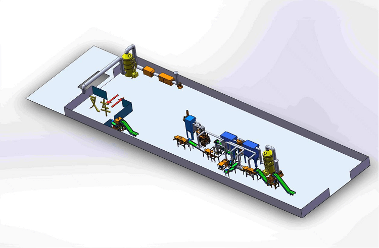 300KG Lithium Battery Recycling Equipment 300KG Lithium Battery Recycling Equipment