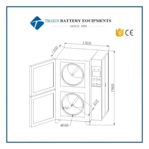 Two-Chamber Vacuum Oven for Lithium-Ion Electrode Roll Baking for sale