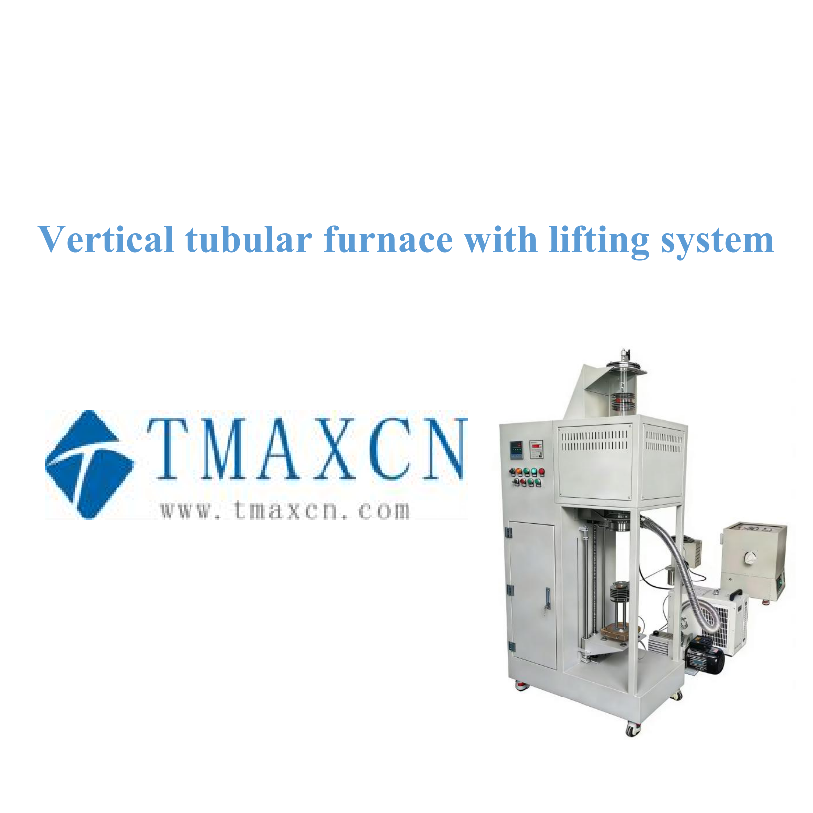 Vertical tubular furnace with lifting system